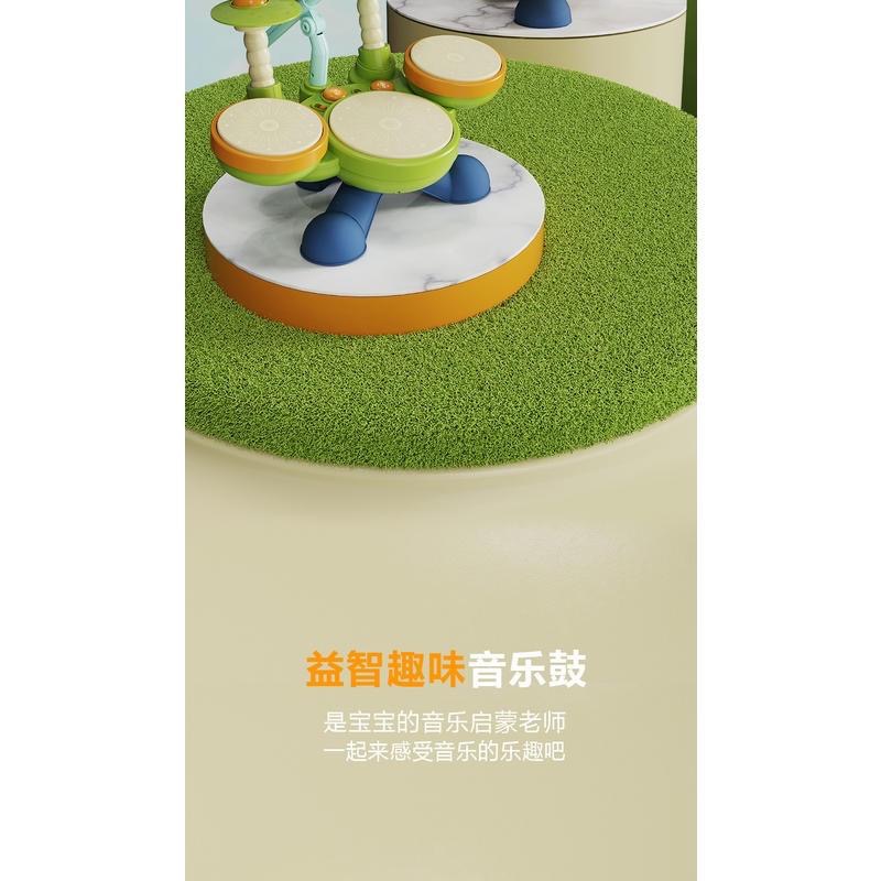 寶寶多功能爵士鼓架子鼓可唱歌卡拉OK樂器玩具可手拍鼓敲打鼓-細節圖7