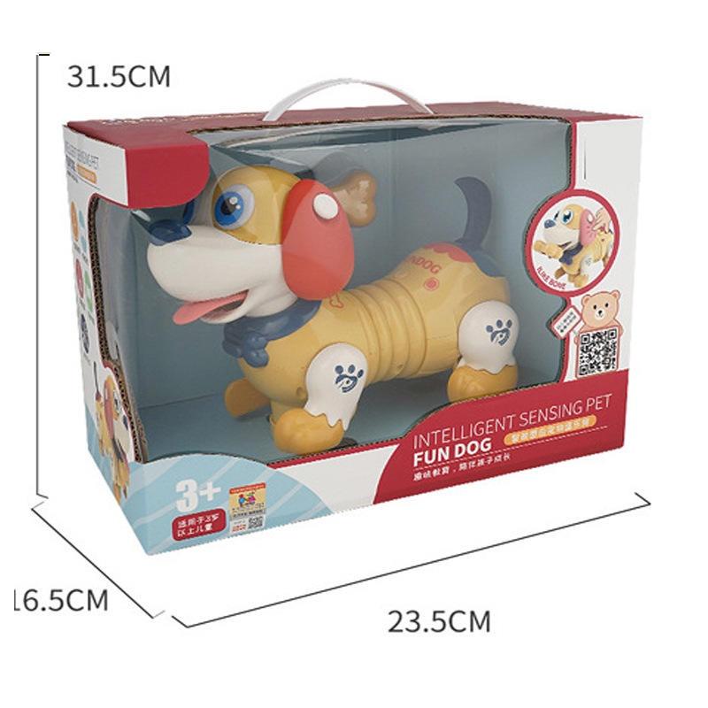 兒童早期教育電動寵物狗 狗狗會走路說話聲控智慧感應逗樂狗嬰兒玩具-細節圖6