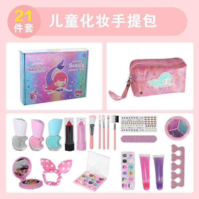 兒童化妝品玩具女孩彩妝玩具手提包套裝過家家禮品熱賣-細節圖7