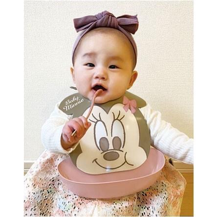 日本製造迪士尼米奇米妮寶寶幼童兒童圍兜兜-細節圖5