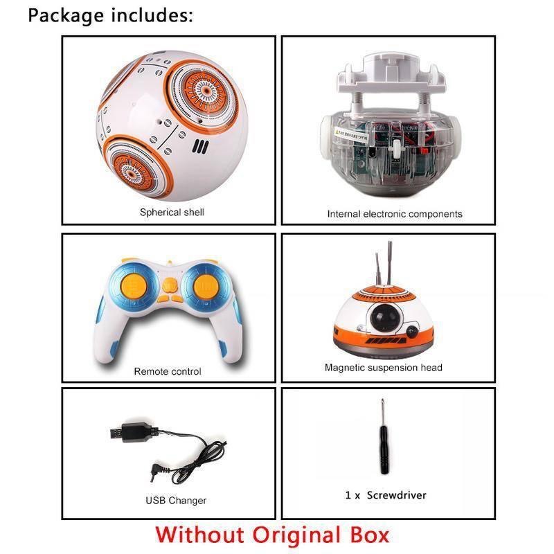 星球大戰BB8 智能遙控機器人玩具跳舞旋轉小球帶燈巡邏機器人-細節圖6