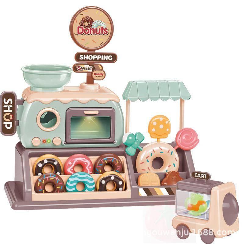 新品小鳴星糖果計劃甜甜圈商店烤箱小孩仿真過家家男女孩玩具-細節圖5