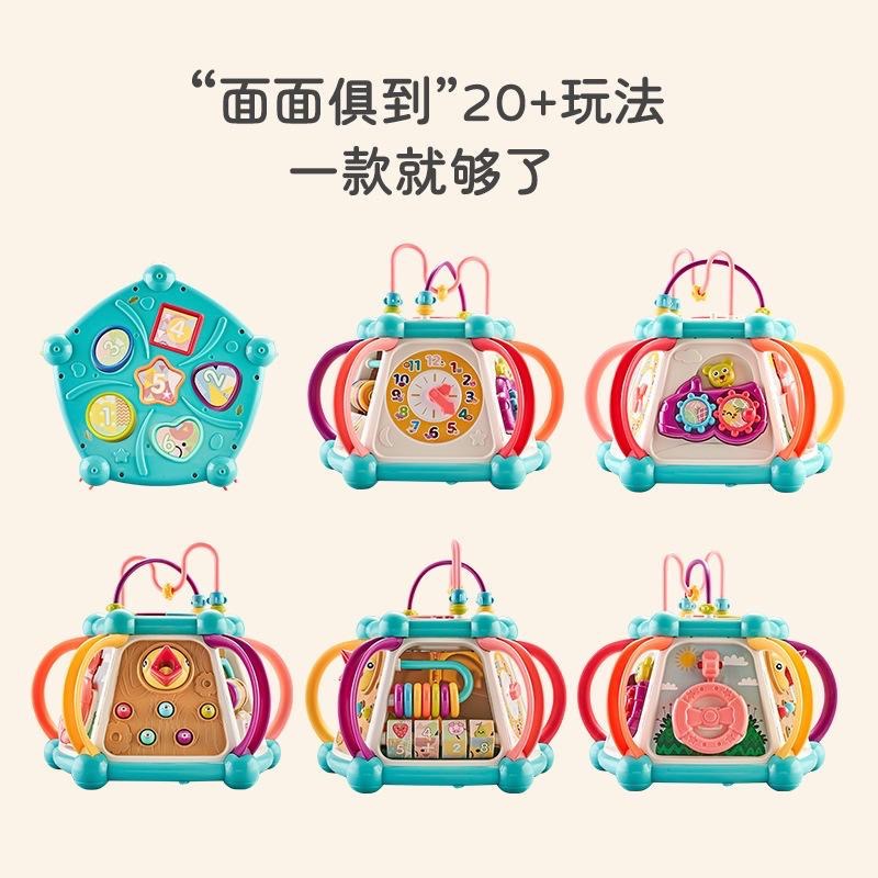 兒童早教六面體拍拍鼓0-1-3歲手拍鼓多功能音樂學習益智啟蒙玩具-細節圖2