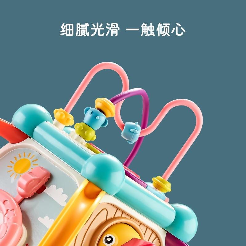 兒童早教六面體拍拍鼓0-1-3歲手拍鼓多功能音樂學習益智啟蒙玩具-細節圖5