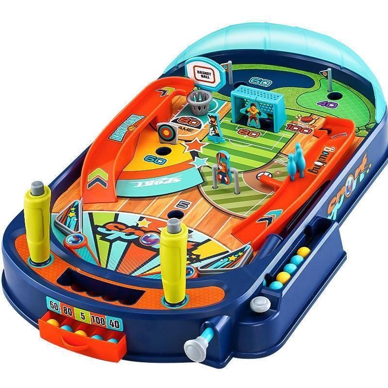 預購～兒童雙人對戰彈珠遊戲機親子互動專注力桌遊腦益智思維訓練玩具男-細節圖5