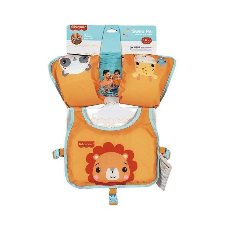 費雪Fisher正品兒童救生衣游泳神器防溺水嬰兒腋下背心袖套浮板浮力衣-細節圖5