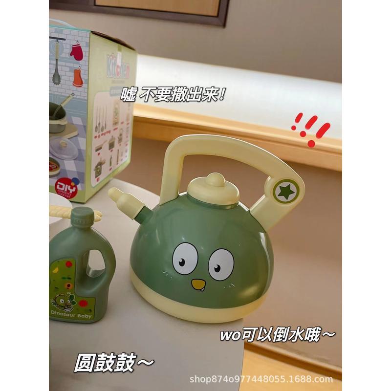 森林恐龍兒童廚具過家家動手能力培養思考能力煮飯扮家家酒親子-細節圖3