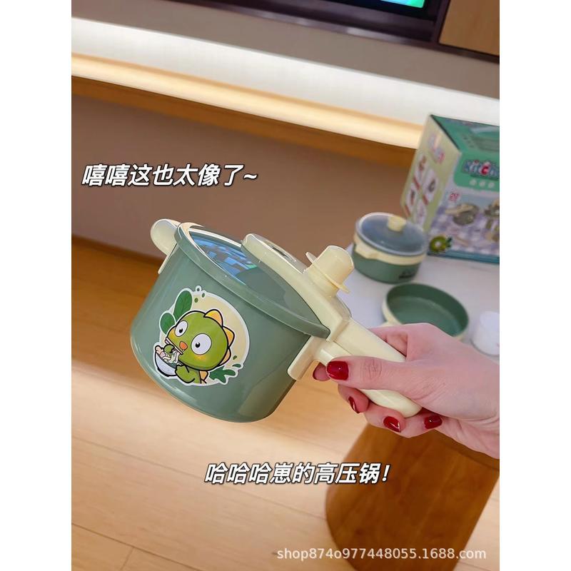 森林恐龍兒童廚具過家家動手能力培養思考能力煮飯扮家家酒親子-細節圖4