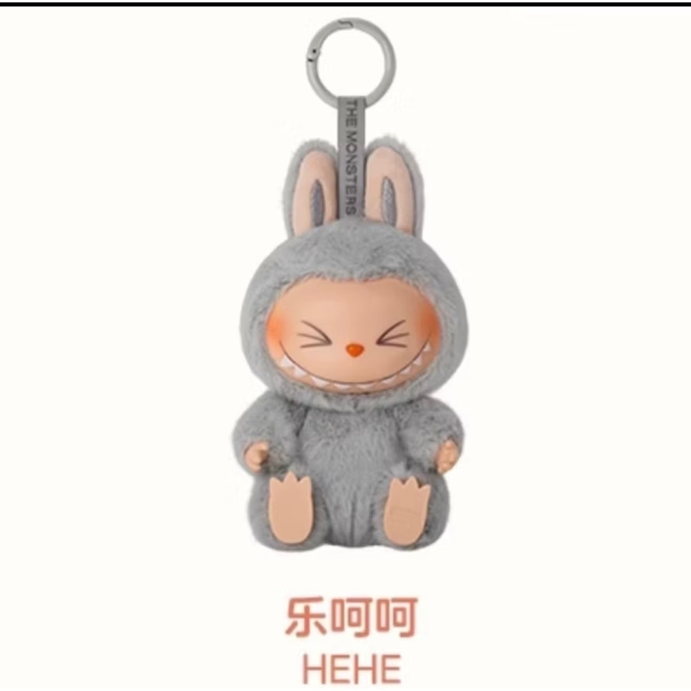 💎正品現貨*Labubu 公仔 POP MART 心動馬卡龍 泡泡瑪特 拉布布吊飾 糖膠 掛件 毛絨 盲盒 公仔-細節圖9