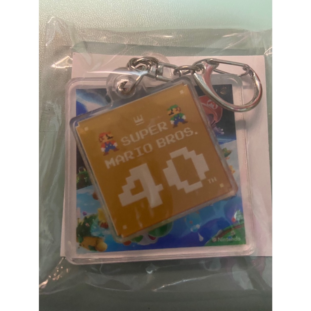 今年2月購買 switch 級瑪利歐銀河＋超級瑪利歐銀河2 中文版（二手）贈瑪莉兄弟40週年鑰匙圈-細節圖2