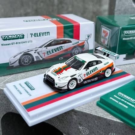 全新 7-11 TARMAC WORKS 1:64 Nissan GT-R NISMO GT3-細節圖3