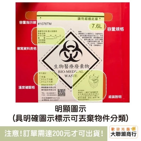 尖銳物收集桶 針頭收集桶 廢棄桶 回收桶 針收納盒 針頭 銳氣 回收盒 安全 紋身 針器 超取一筆訂單最多6個-細節圖4