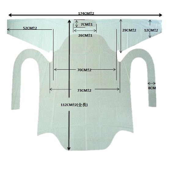 CPE拋棄式塑膠圍裙 看護照顧者清潔圍裙 防飛沫、防噴濺、防護、防水-細節圖2