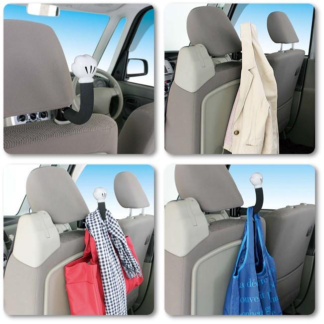 現貨 台灣現貨 當日出貨 日本 汽車 NAPOLEX Disney 米奇 拳頭 雙腳 掛勾  WD-253 頭枕 掛鉤-細節圖5