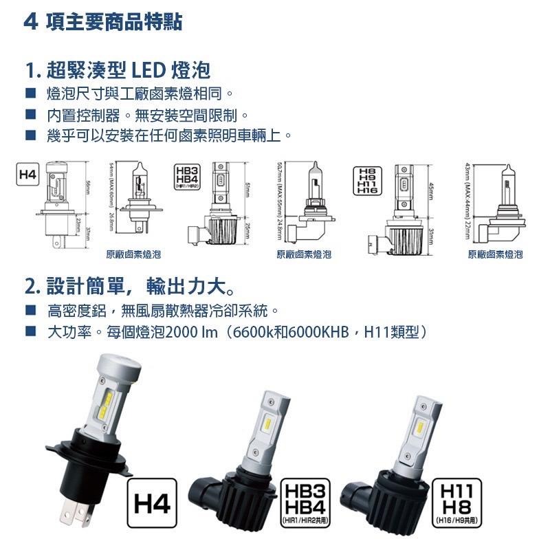 免運日本 PIAA LED 大燈 汽車 機車 通用型 H1 H3 H4 HB3 HB4 H7 H8 H11 公司貨 霧燈-細節圖7