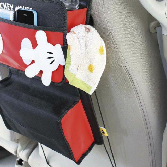 市場最低價 現貨 日本 汽車 NAPOLEX 米奇 後座 置物袋 WD-283 後座多功能置物袋-細節圖2