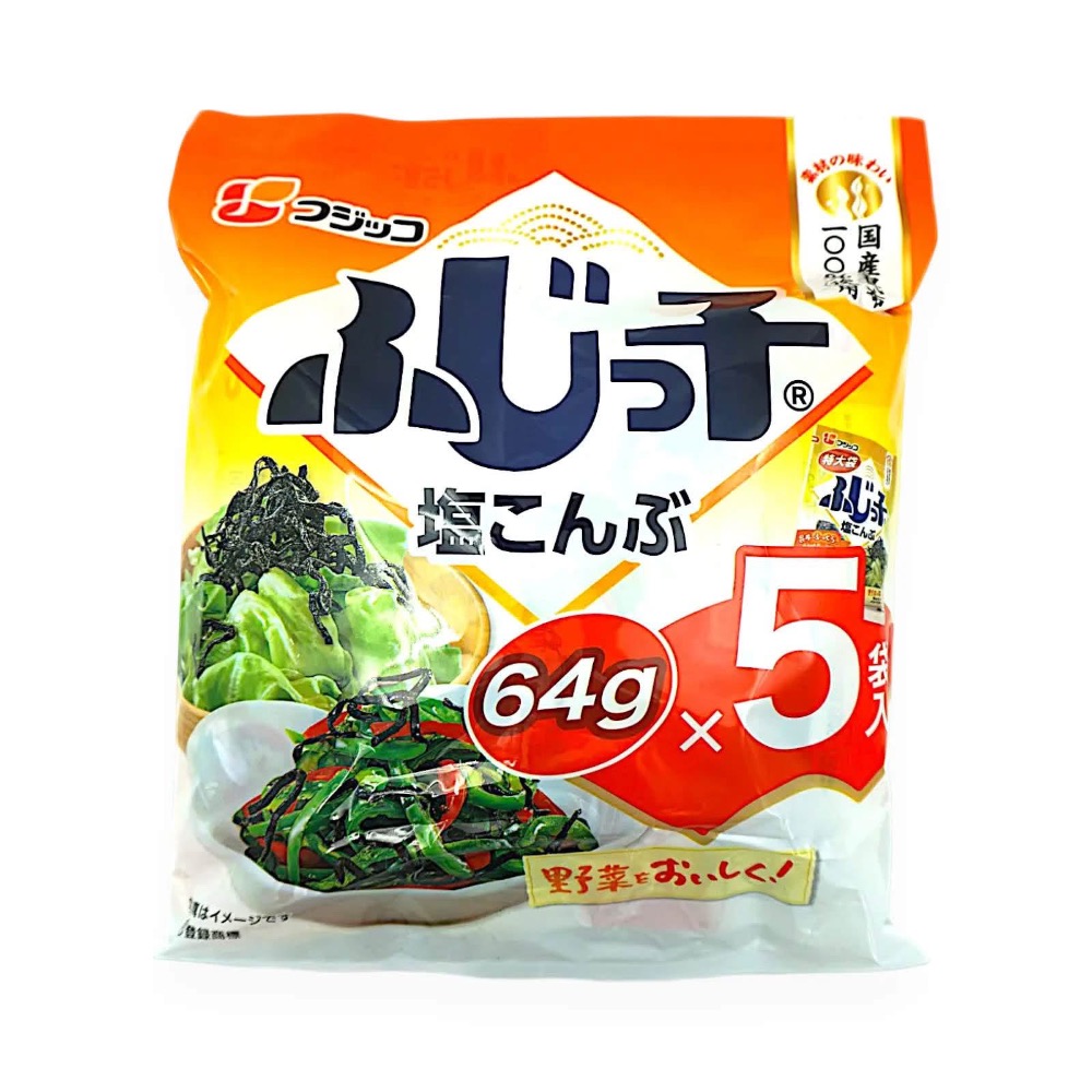 日本🇯🇵Fujicco 富士 甘醇鹽昆布64g*5入-細節圖2