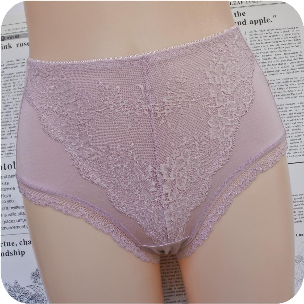 L XL XXL高腰天絲女生內褲 SGS抑菌認證 彈性 莫代爾 莫蘭迪 石墨烯抗菌內褲 蕾絲女生三角褲 加大女內褲953-細節圖5