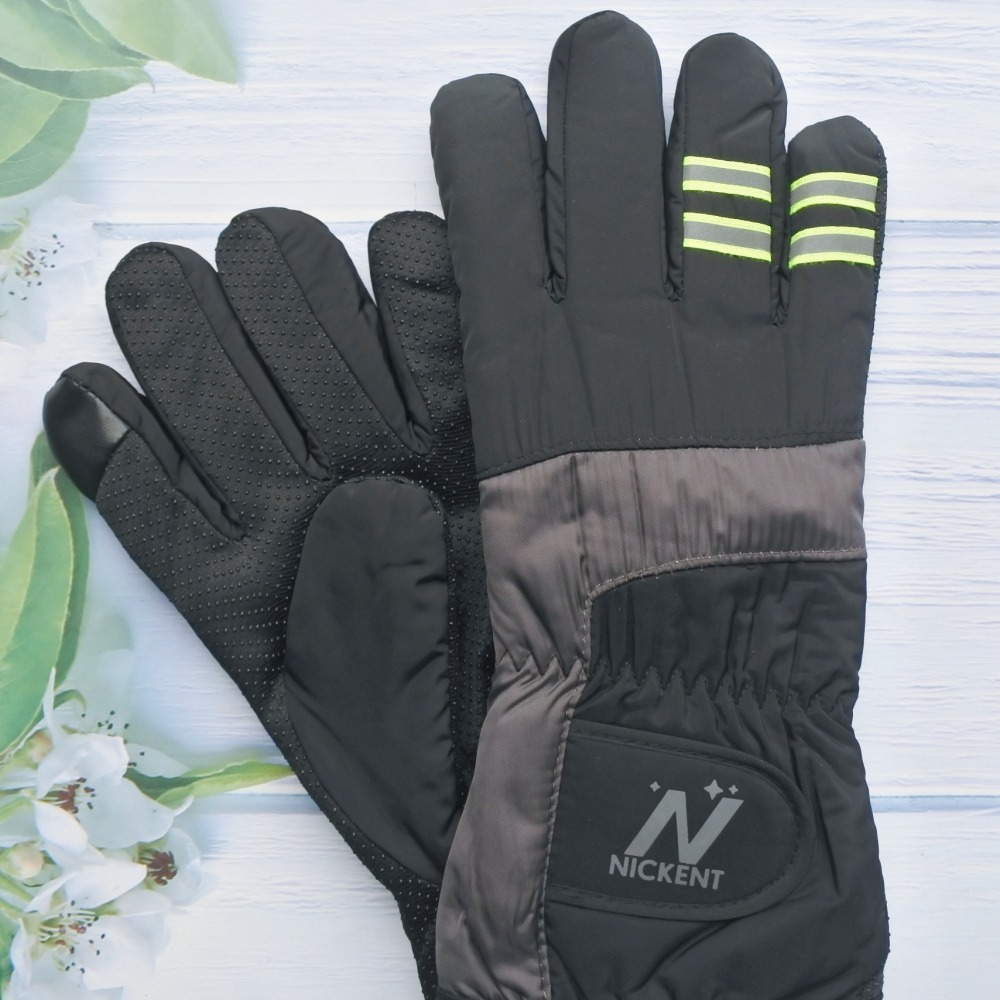 防風保暖手套 男生手套 騎車手套 觸控 反光防滑 刷毛防寒 冬天 出國旅行登山 冬天 男用 熊貓外送 男生生日禮物-細節圖4