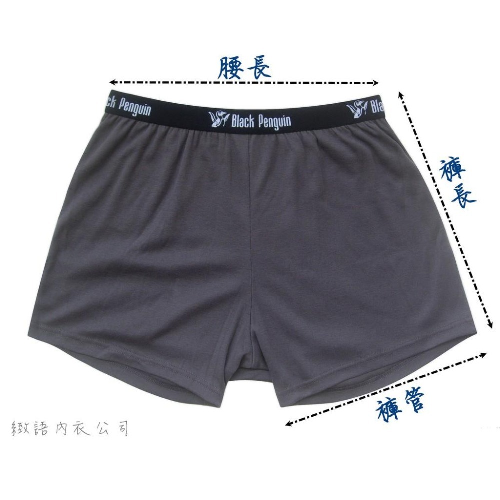 台灣製⭐彈性純棉男生四角褲 內褲 透氣彈性 吸濕排汗 專櫃品牌 男內褲 棉質平口褲 台灣製造 生日禮物 企鵝601-細節圖4