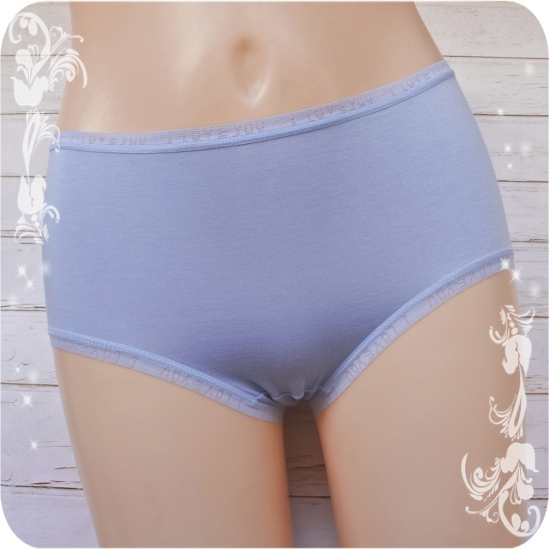 適合L 素面棉質三角褲(建議25~31腰)中低腰 柔順透氣 舒適好穿 女生內褲 女內褲 莫蘭迪 9313-細節圖6