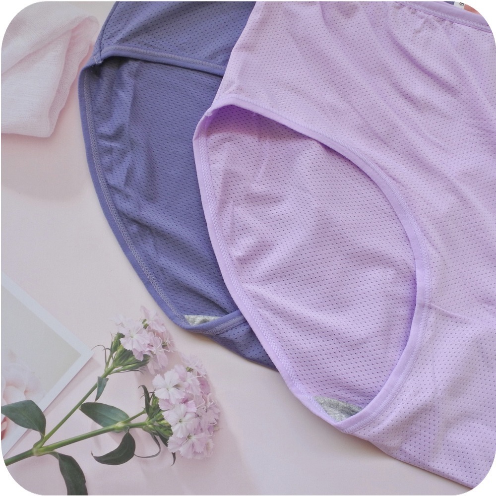 5L 加大透氣三角褲(建議39~49腰)洞洞 彈性舒適 中高腰 女生內褲 透氣孔 蜂巢布 吸濕快乾 加大碼 大尺碼-細節圖6