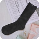 韓板中筒襪 女生襪子 堆堆襪 一襪兩穿 22~24cm 簡約百搭 舒適透氣 棉襪 棉質 素色襪 長襪 中長襪-規格圖5