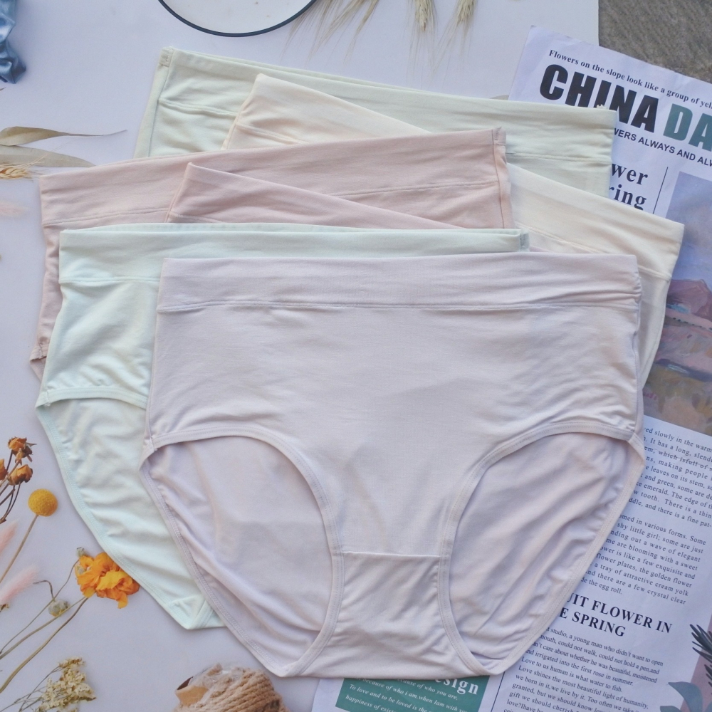 4XL 5XL 加大尺碼高腰內褲 女士大碼內褲 彈性優異 超細柔親膚包覆 透氣舒適不悶熱 女生 加大碼 特大 6845-細節圖5
