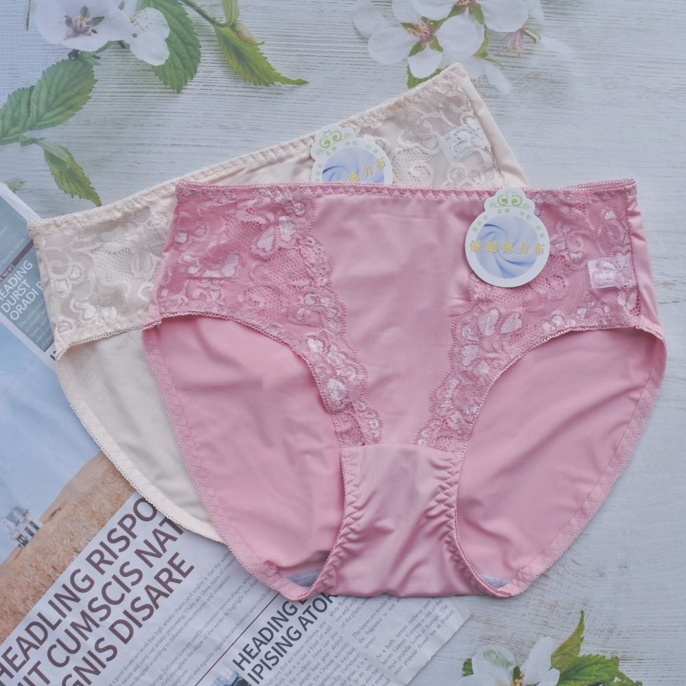 適合XXL或3L 加大緹花網紗三角褲 柔順透氣 大尺碼 加大碼 加大女生內褲 性感內褲 內褲 3406-細節圖6