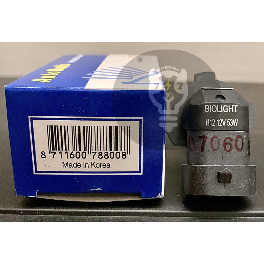 【H12 12V 53W】 韓國製 大燈燈泡 車用燈泡 BIOLIGHT-細節圖3