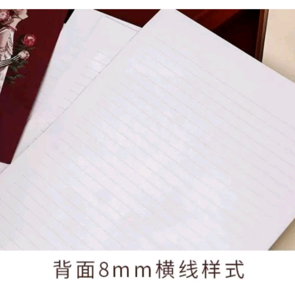 拾光玫瑰與王子信封信紙（6張信紙+3個信封）-細節圖3