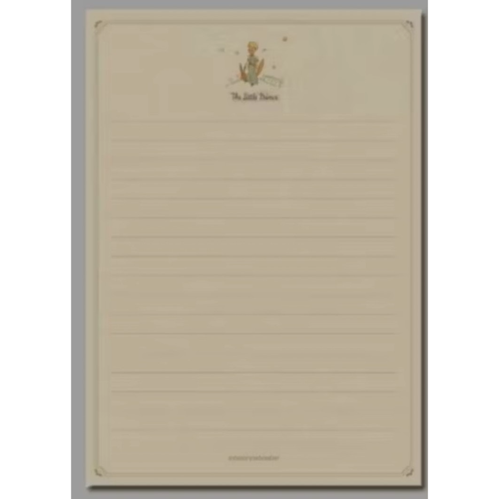 小王子牛皮紙信封信紙套裝組-規格圖3