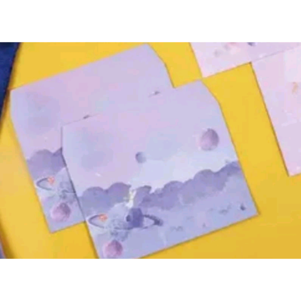 星遇小王子視覺印象禮盒鏤空異形材料紙可做賀卡燙金硫酸紙信封素材紙-細節圖4