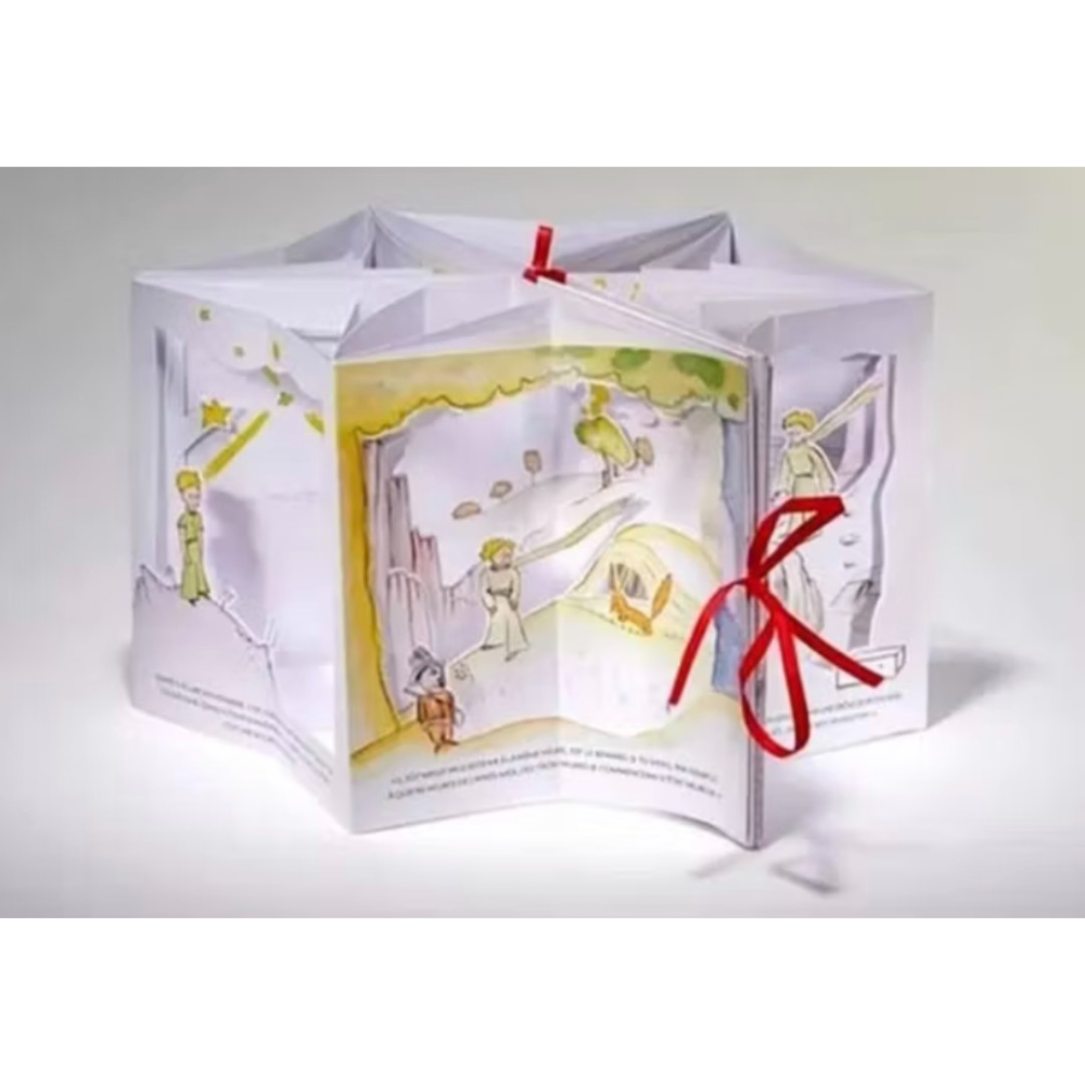 慶祝小王子75週年法文版旋轉木馬式紙劇場立體書，阿根廷紙藝家Gerard Lo Monaco傾心之作-細節圖3
