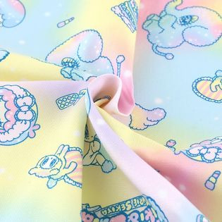 M媽咪-現貨-日本版權布、卡通布、雙子星。拼布、DIY、日本進口 日本製 厚棉-細節圖3
