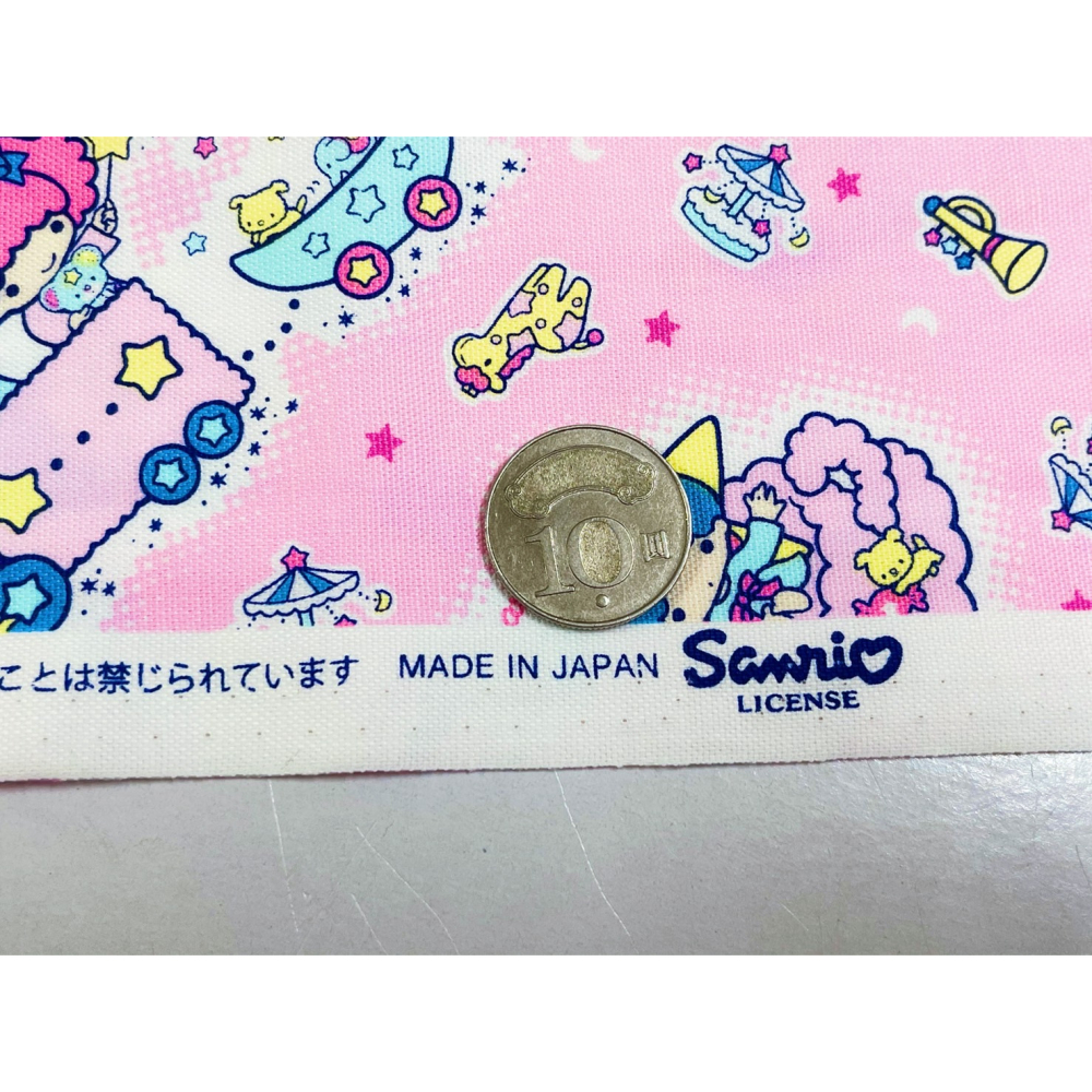 M媽咪-現貨-日本版權布、卡通布、雙子星。拼布、DIY、日本進口 日本製-細節圖3