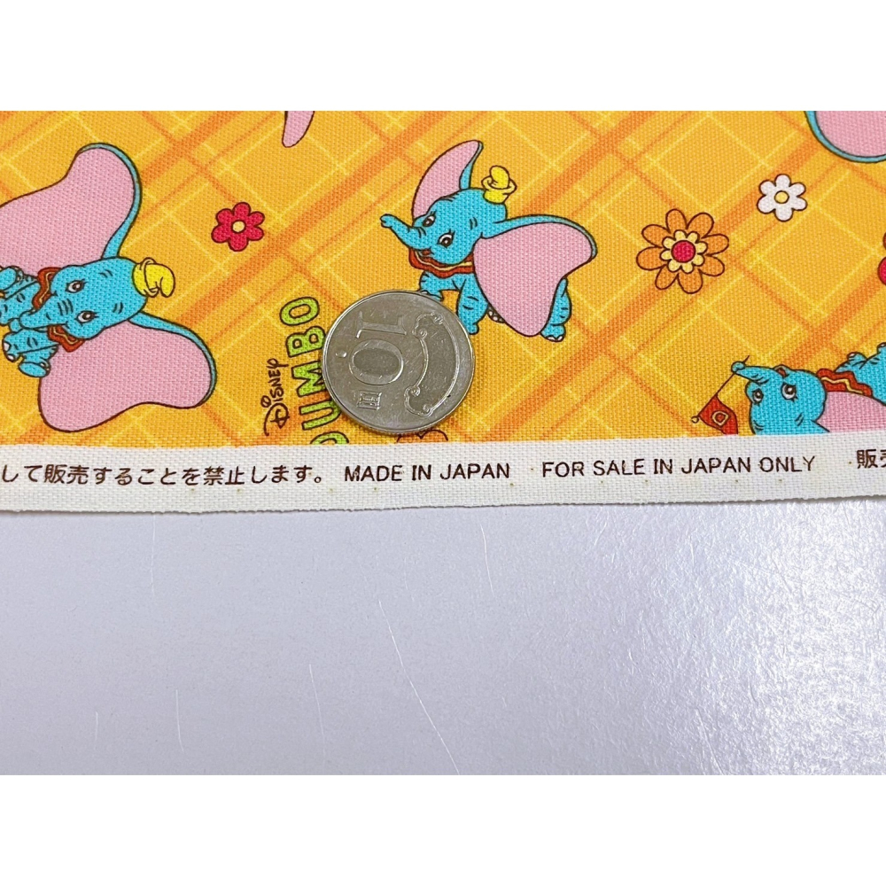 M媽咪-現貨-日本版權布、小飛象。拼布、DIY、日本進口 日本製-細節圖3