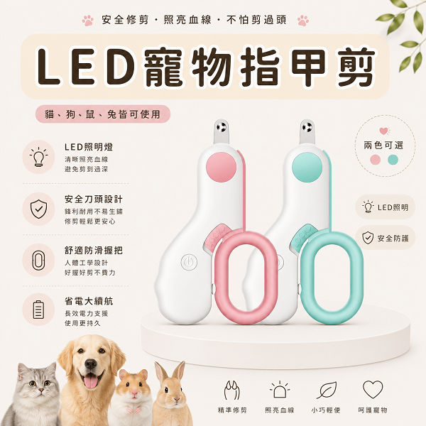 LED寵物指甲剪-細節圖2