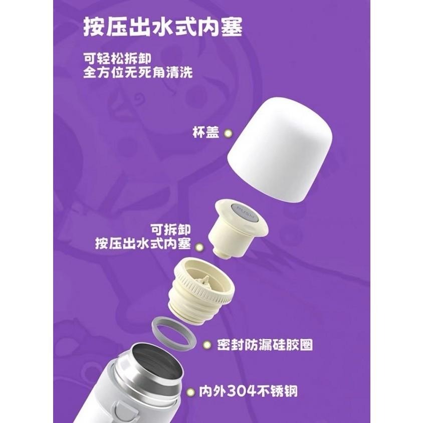 正版授權 迪士尼 三眼怪 熊抱哥草莓熊 M扣不鏽鋼保溫杯 500ml保溫瓶 玩具總動員-細節圖4