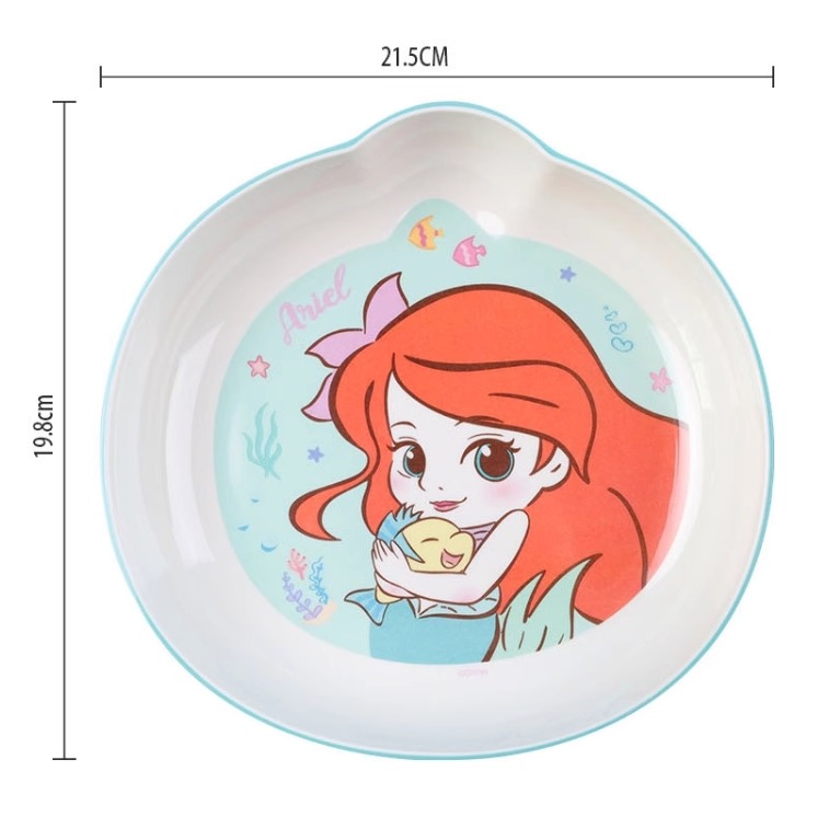 正版 迪士尼 小美人魚造型盤 兒童餐盤 餐具-細節圖5