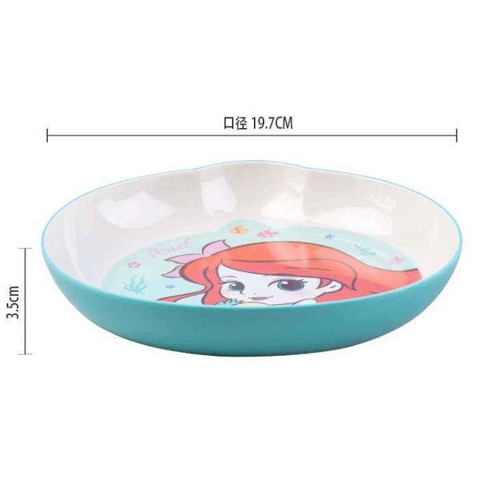 正版 迪士尼 小美人魚造型盤 兒童餐盤 餐具-細節圖6