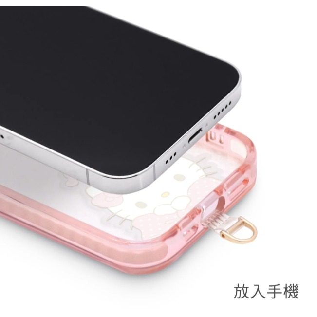 正版 三麗鷗 公仔吊飾扣環長背帶 防丟繩-細節圖8