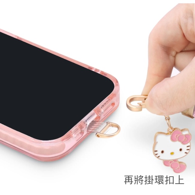 正版 三麗鷗 公仔吊飾扣環長背帶 防丟繩-細節圖10