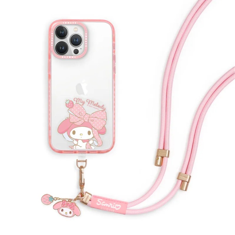 正版 三麗鷗 公仔吊飾扣環長背帶 防丟繩-規格圖10