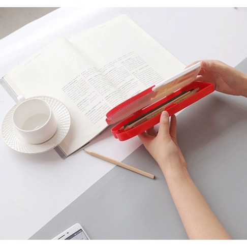 正版 三麗鷗 Hello Kitty造型卡扣鉛筆盒 鉛筆盒 學生鉛筆盒 少女鉛筆盒-細節圖2