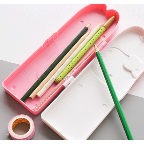 正版 三麗鷗 Hello Kitty造型卡扣鉛筆盒 鉛筆盒 學生鉛筆盒 少女鉛筆盒-細節圖3