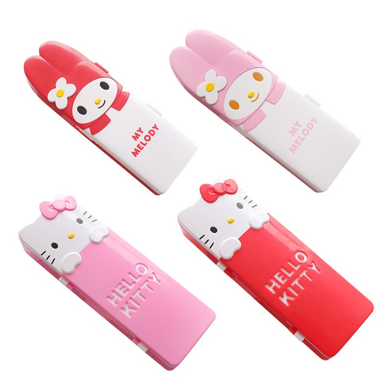 正版 三麗鷗 Hello Kitty造型卡扣鉛筆盒 鉛筆盒 學生鉛筆盒 少女鉛筆盒-細節圖5