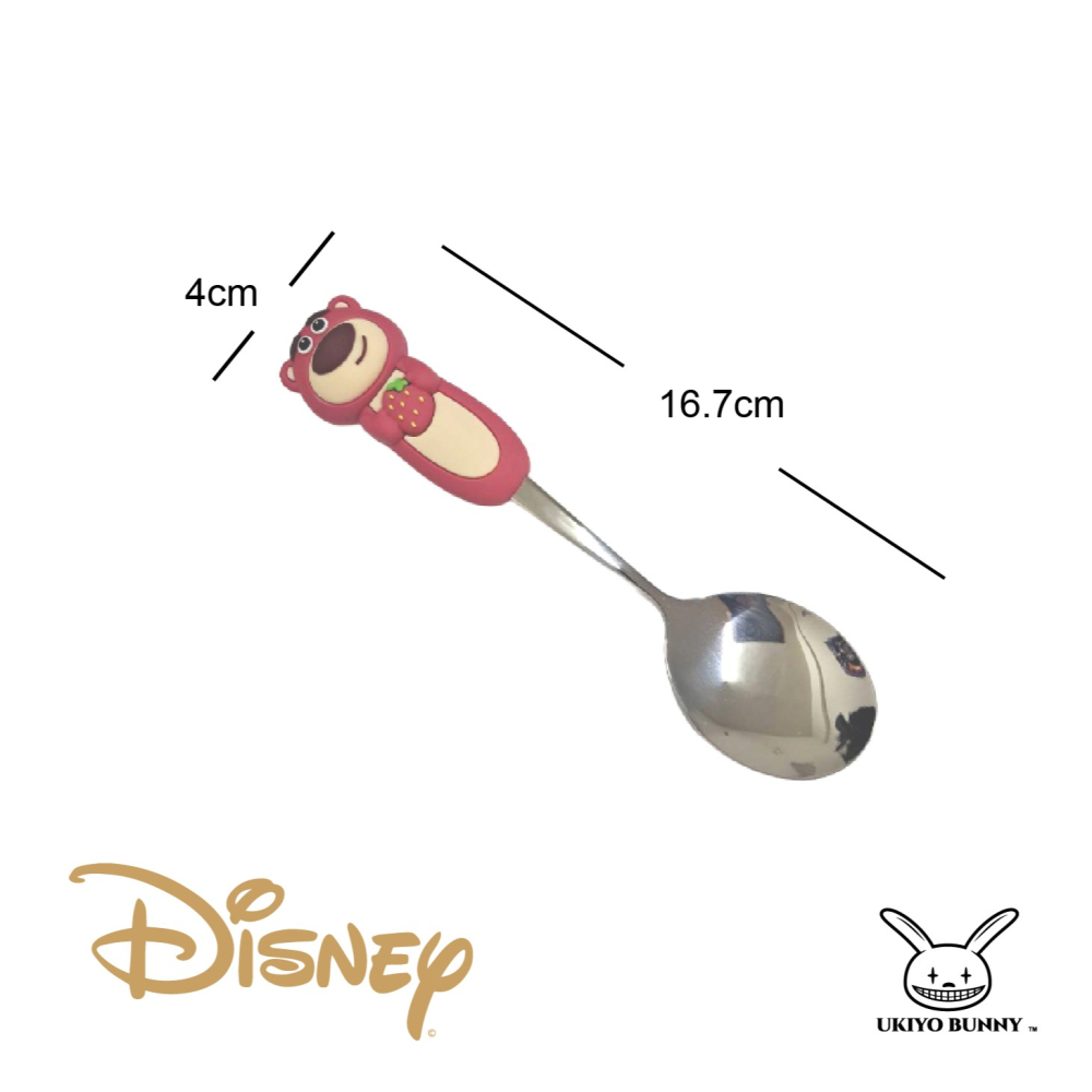 正版 迪士尼不鏽鋼餐具 小熊維尼湯匙 史迪奇餐具 熊抱哥叉子 湯匙叉子 卡通餐具-細節圖2