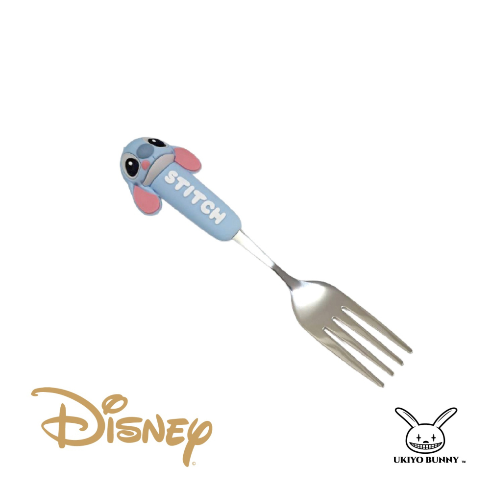 正版 迪士尼不鏽鋼餐具 小熊維尼湯匙 史迪奇餐具 熊抱哥叉子 湯匙叉子 卡通餐具-細節圖4