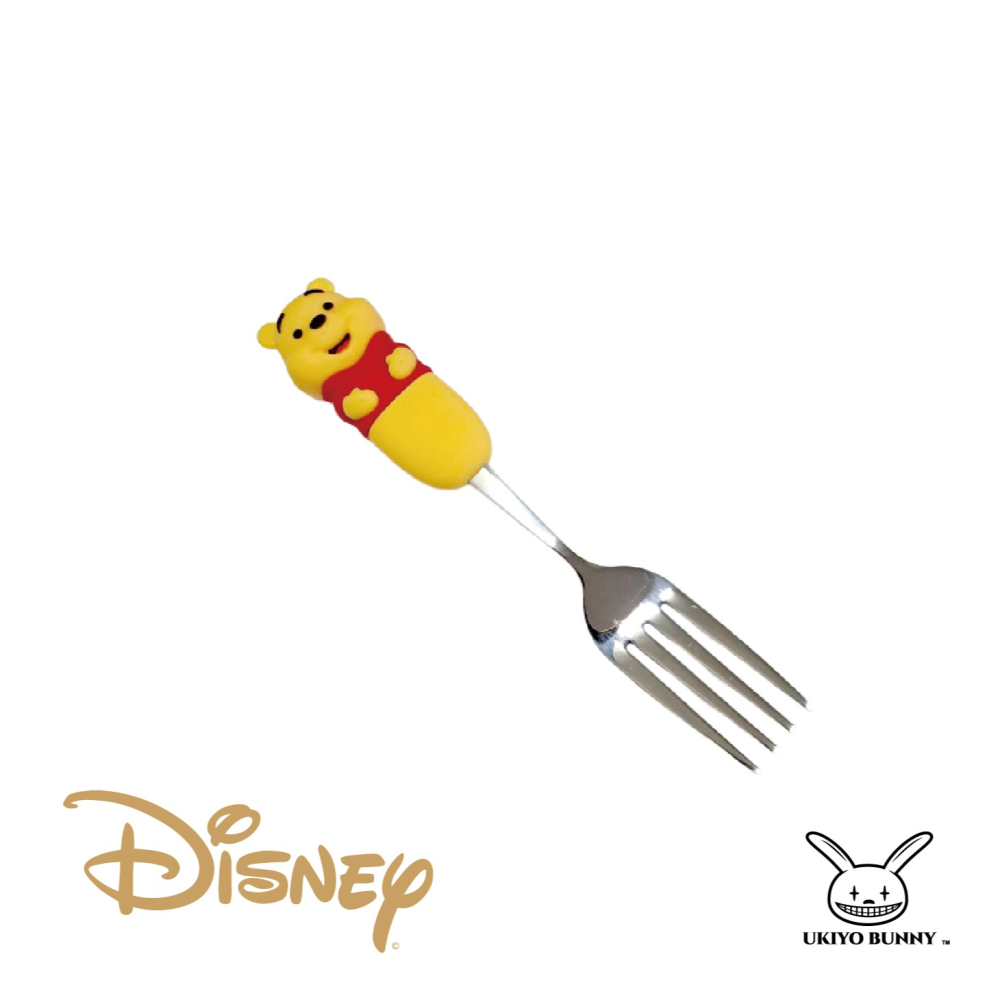 正版 迪士尼不鏽鋼餐具 小熊維尼湯匙 史迪奇餐具 熊抱哥叉子 湯匙叉子 卡通餐具-細節圖5